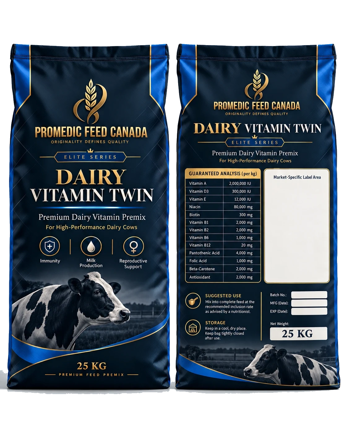 Elite Dairy Vitamin Twin packaging